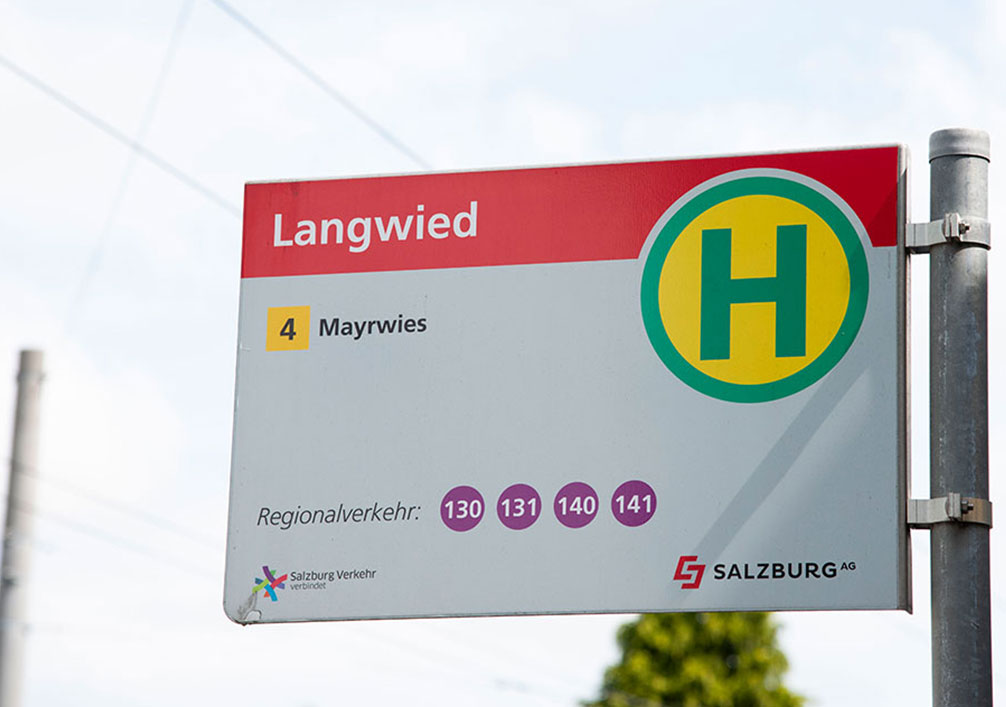HAltestelle_Langwied - direkt vor Pension Langwied
